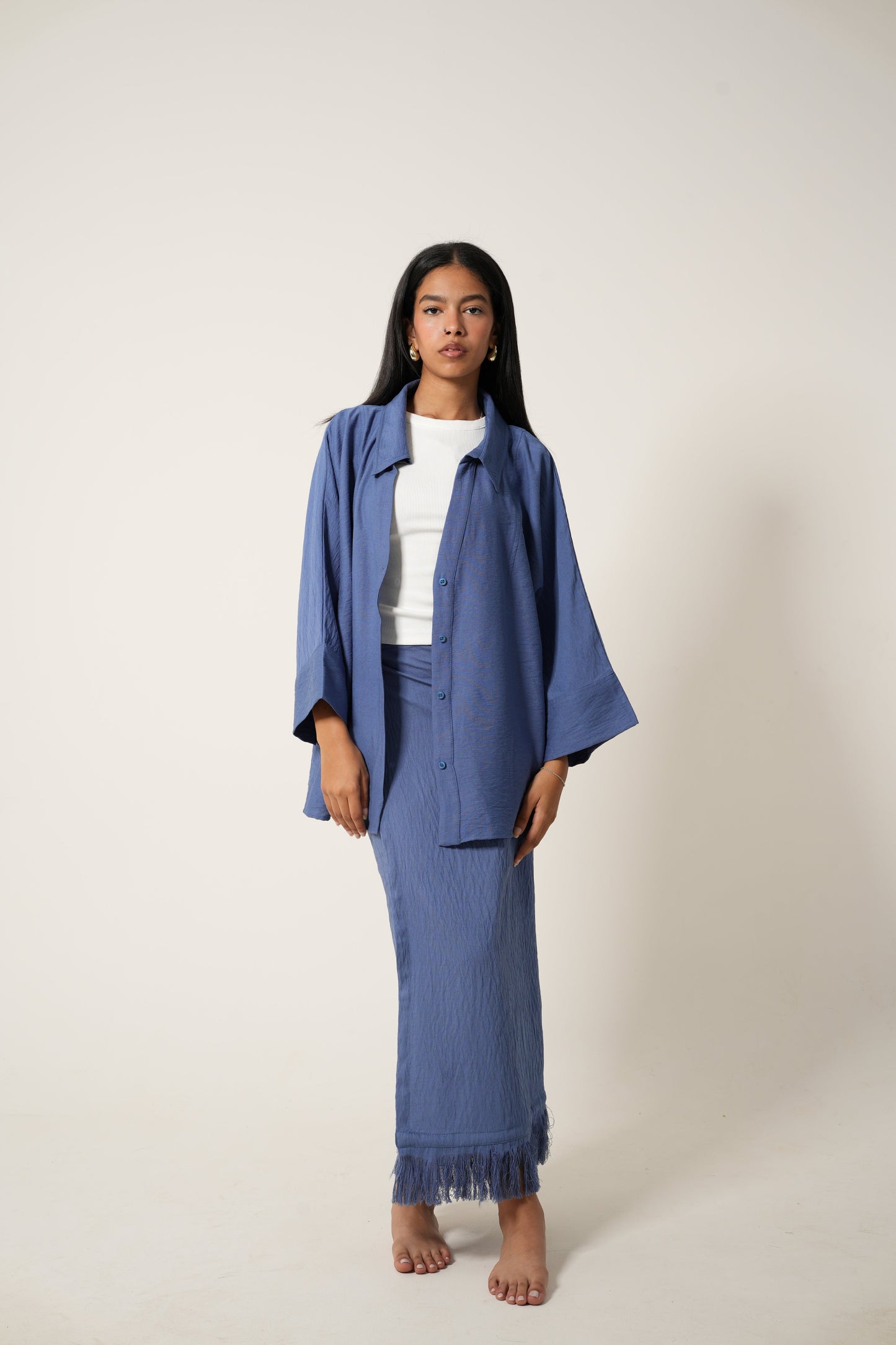 Fringed Linen Set