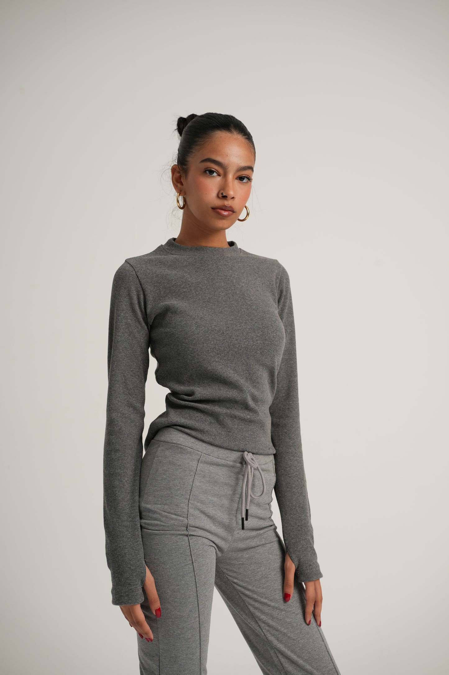 Ribbed Long Sleeve Top