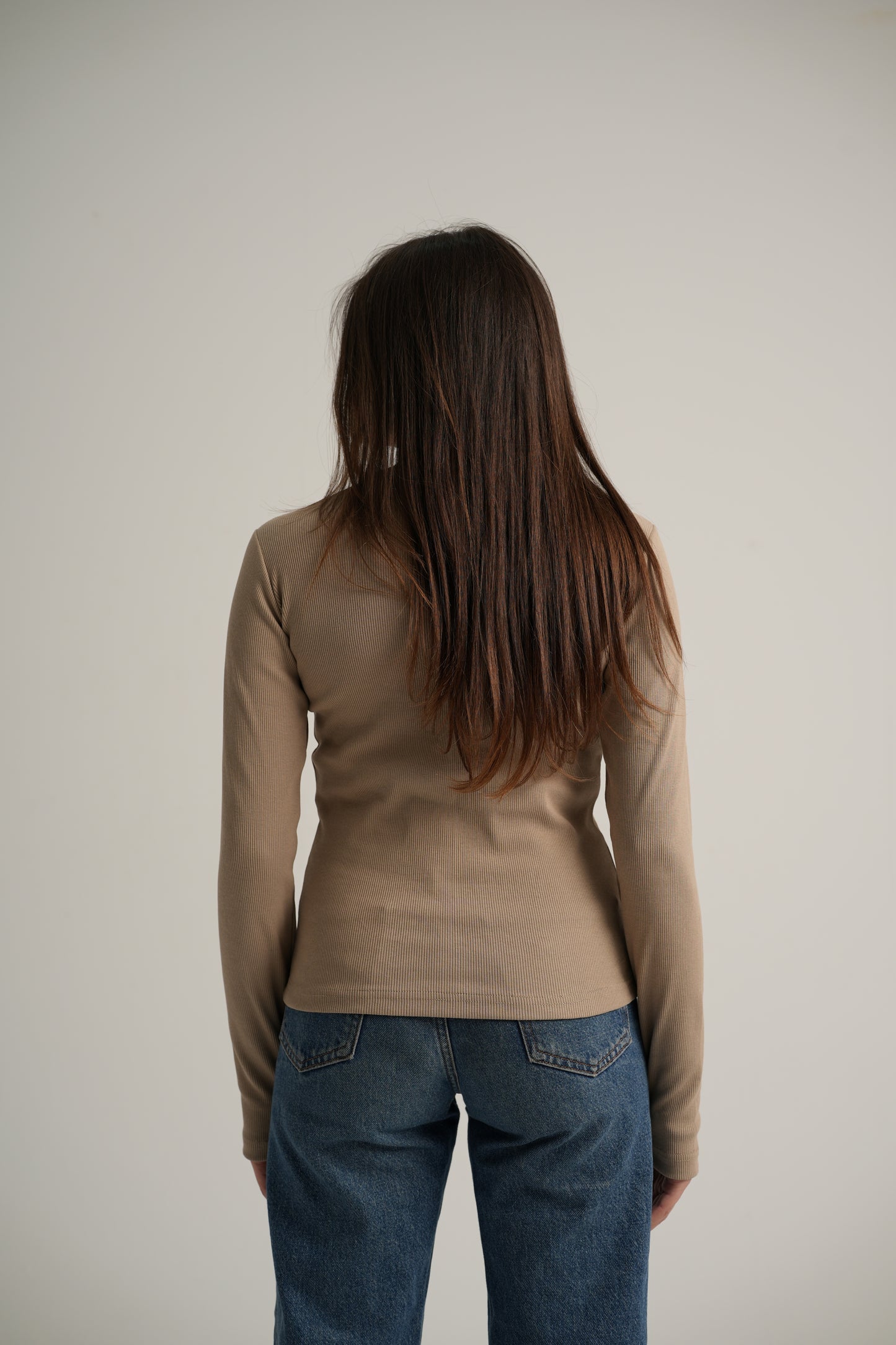 Ribbed Long Sleeve Top