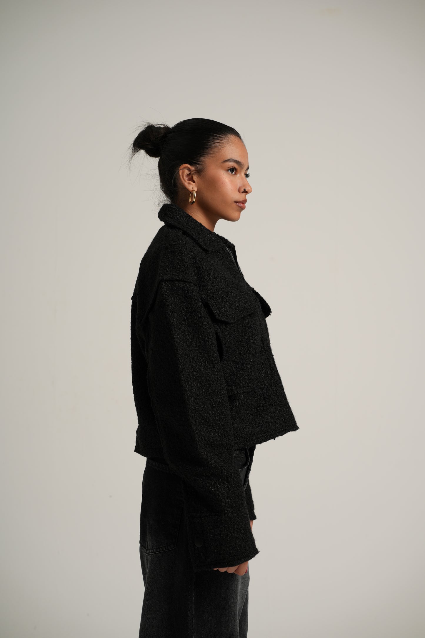 Black Boucle Jacket