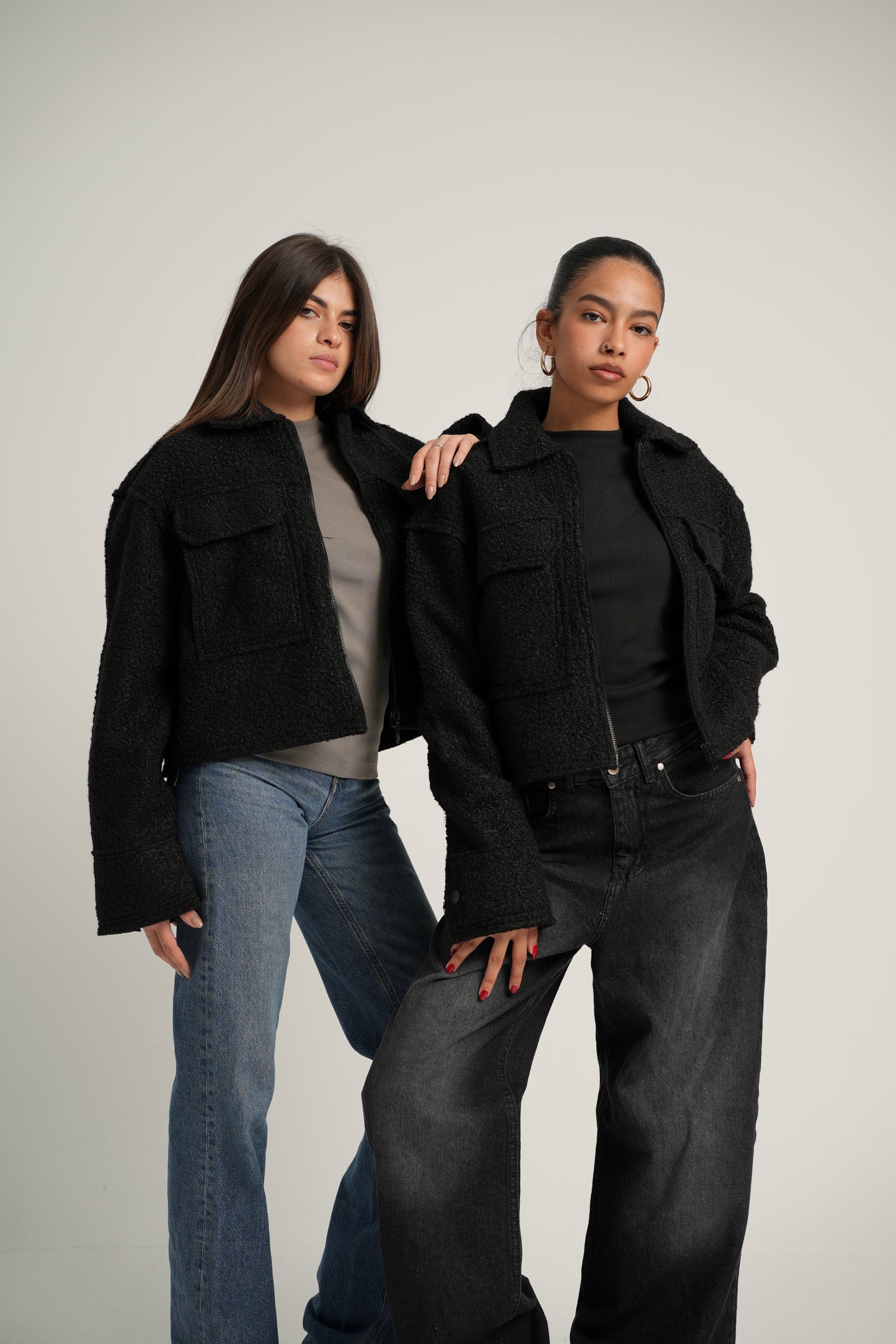 Black Boucle Jacket