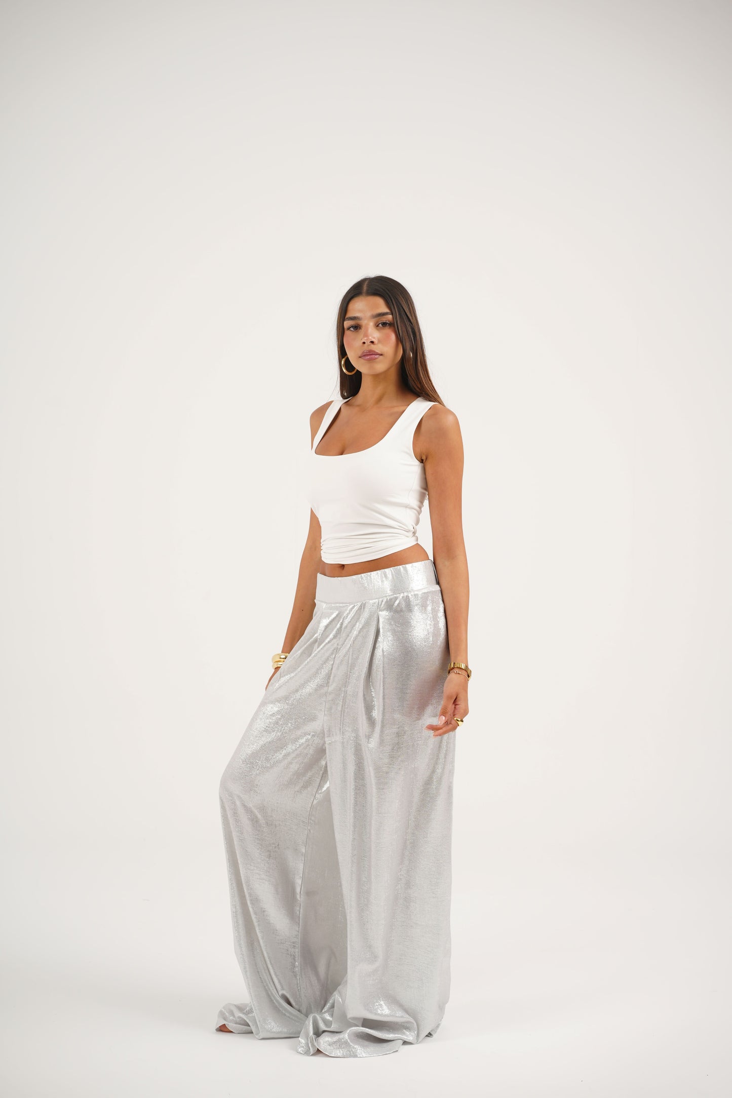 Silver/ Champagne Pants