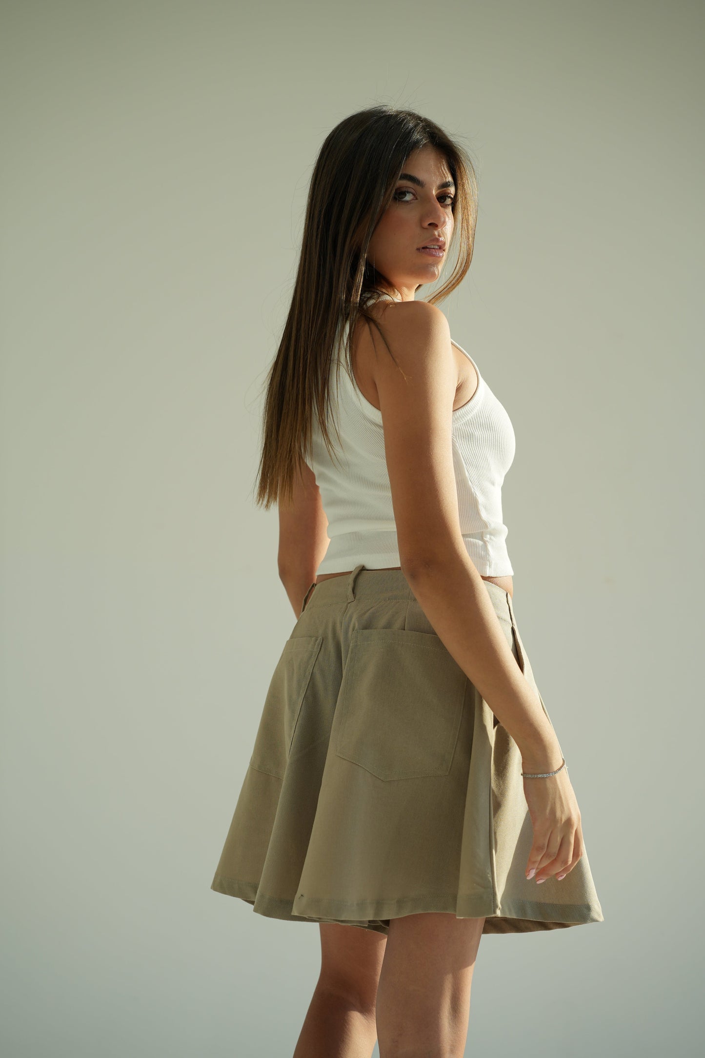 Wide Linen Shorts