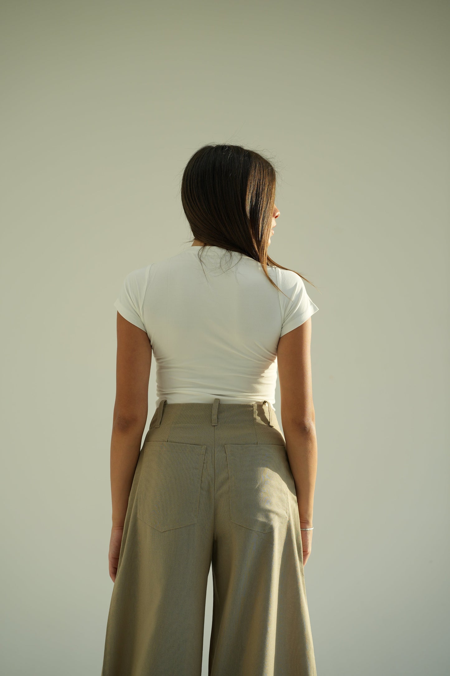 Wide Leg Linen Trousers