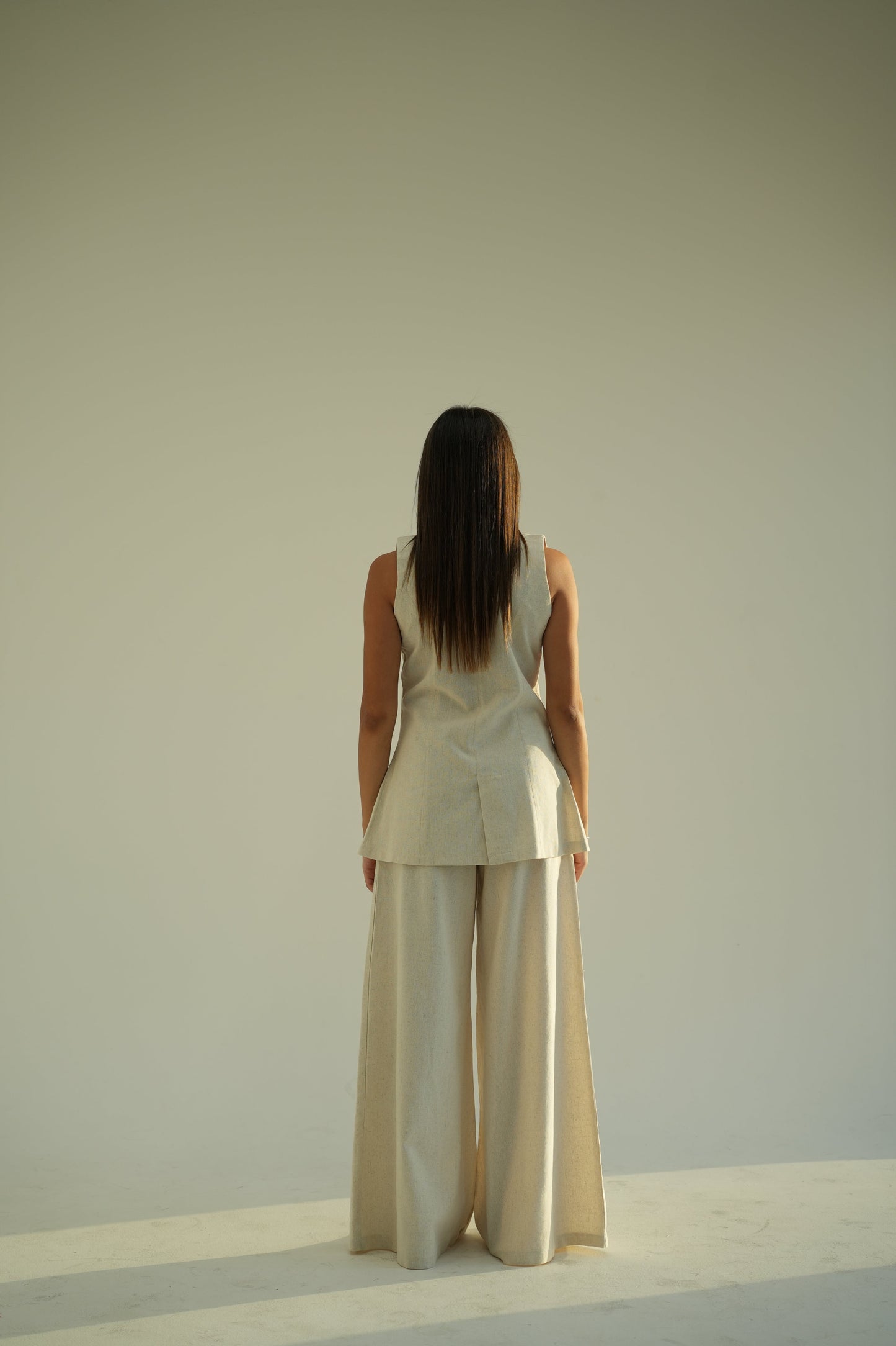Wide Leg Linen Trousers