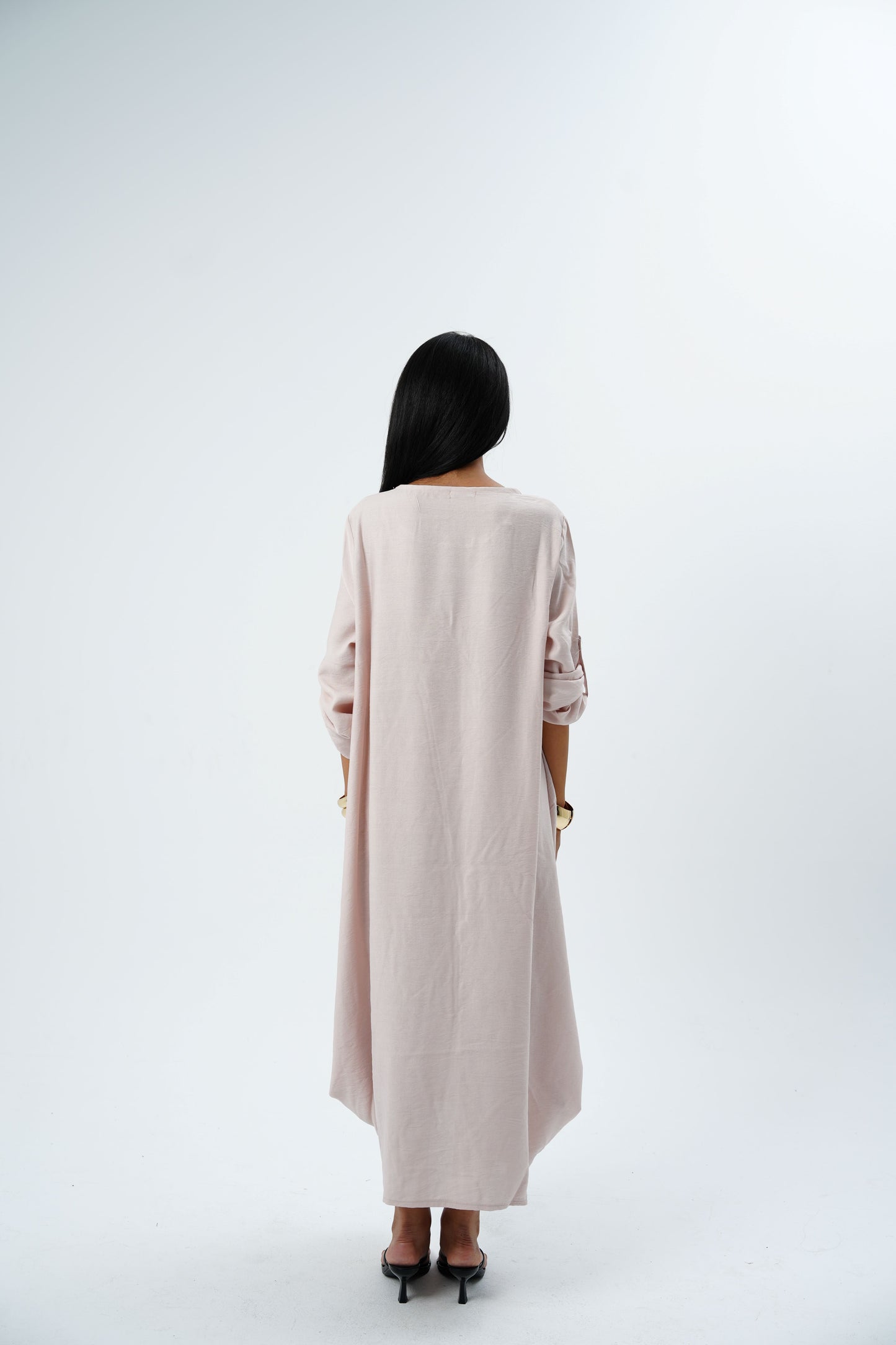 Linen Long Sleeve Dress
