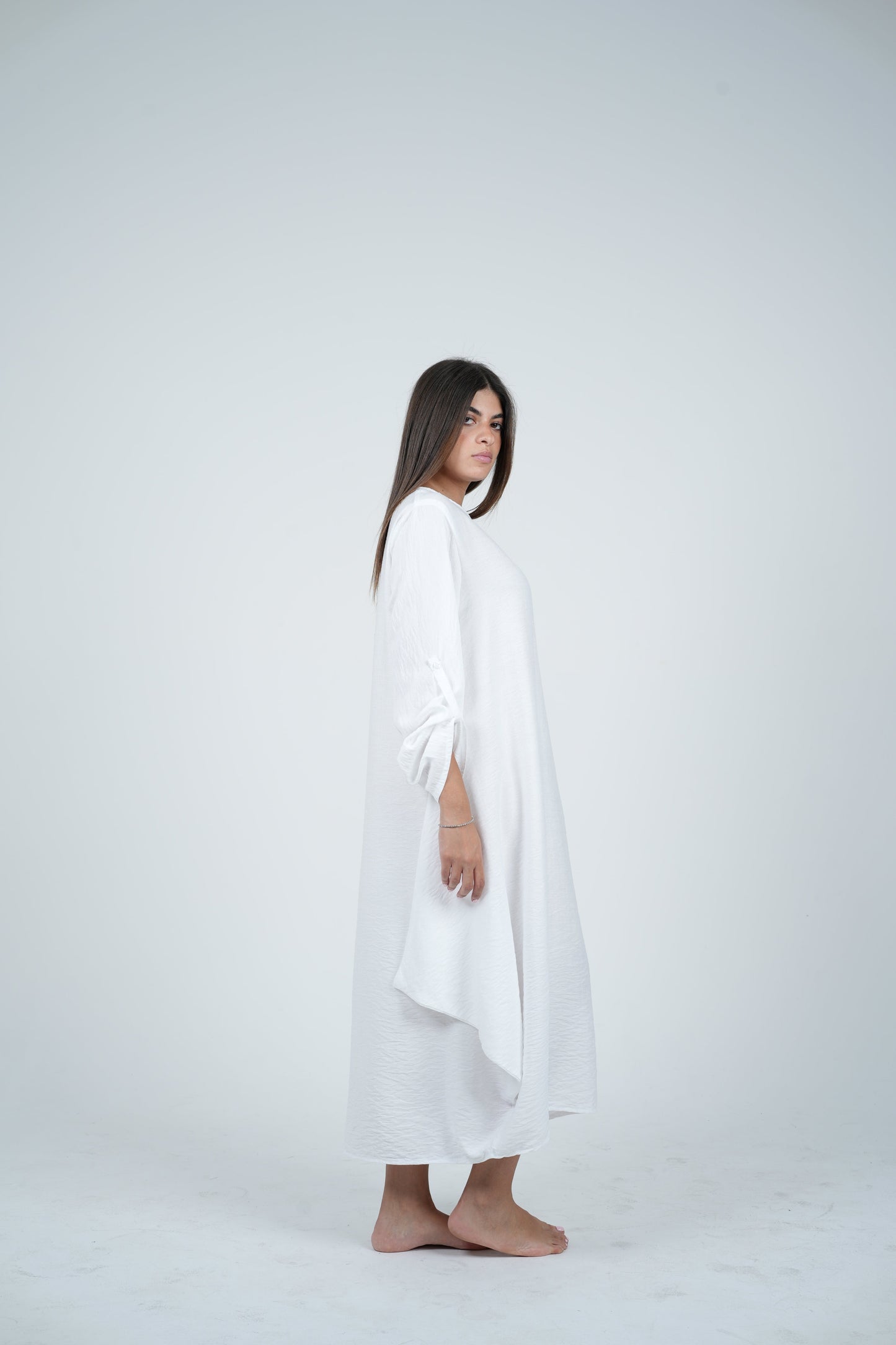 Linen Long Sleeve Dress