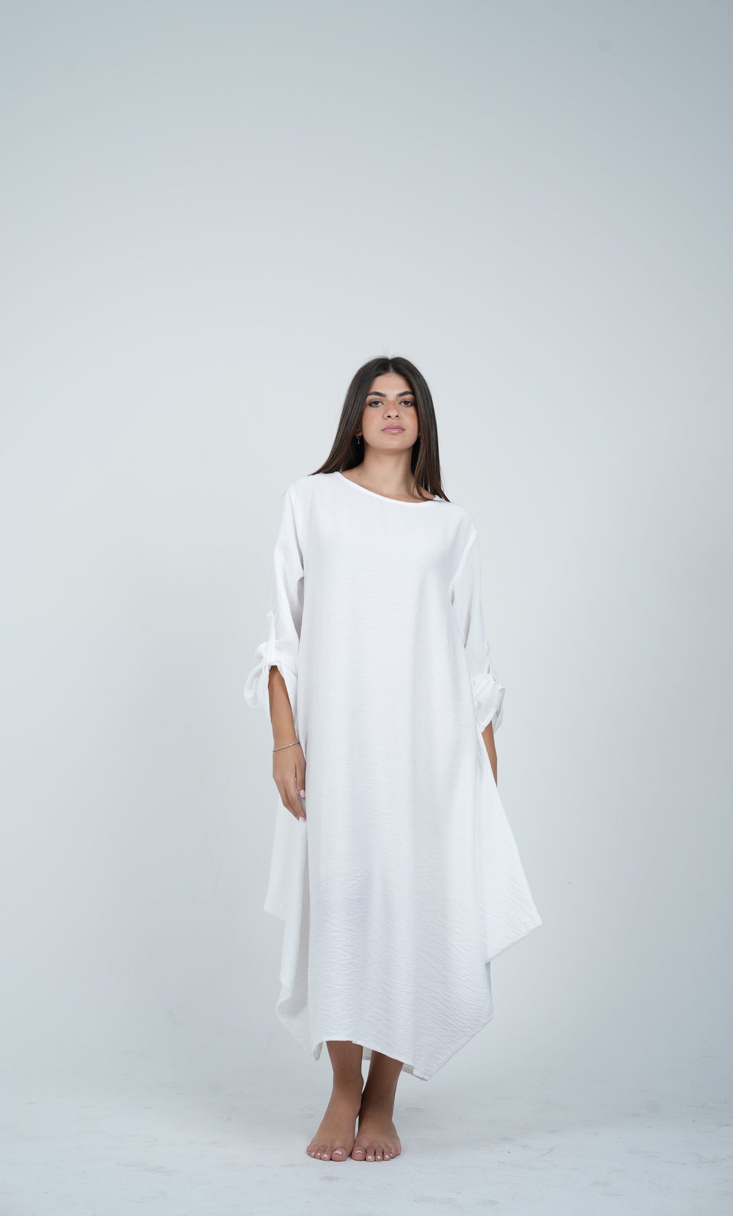 Linen Long Sleeve Dress