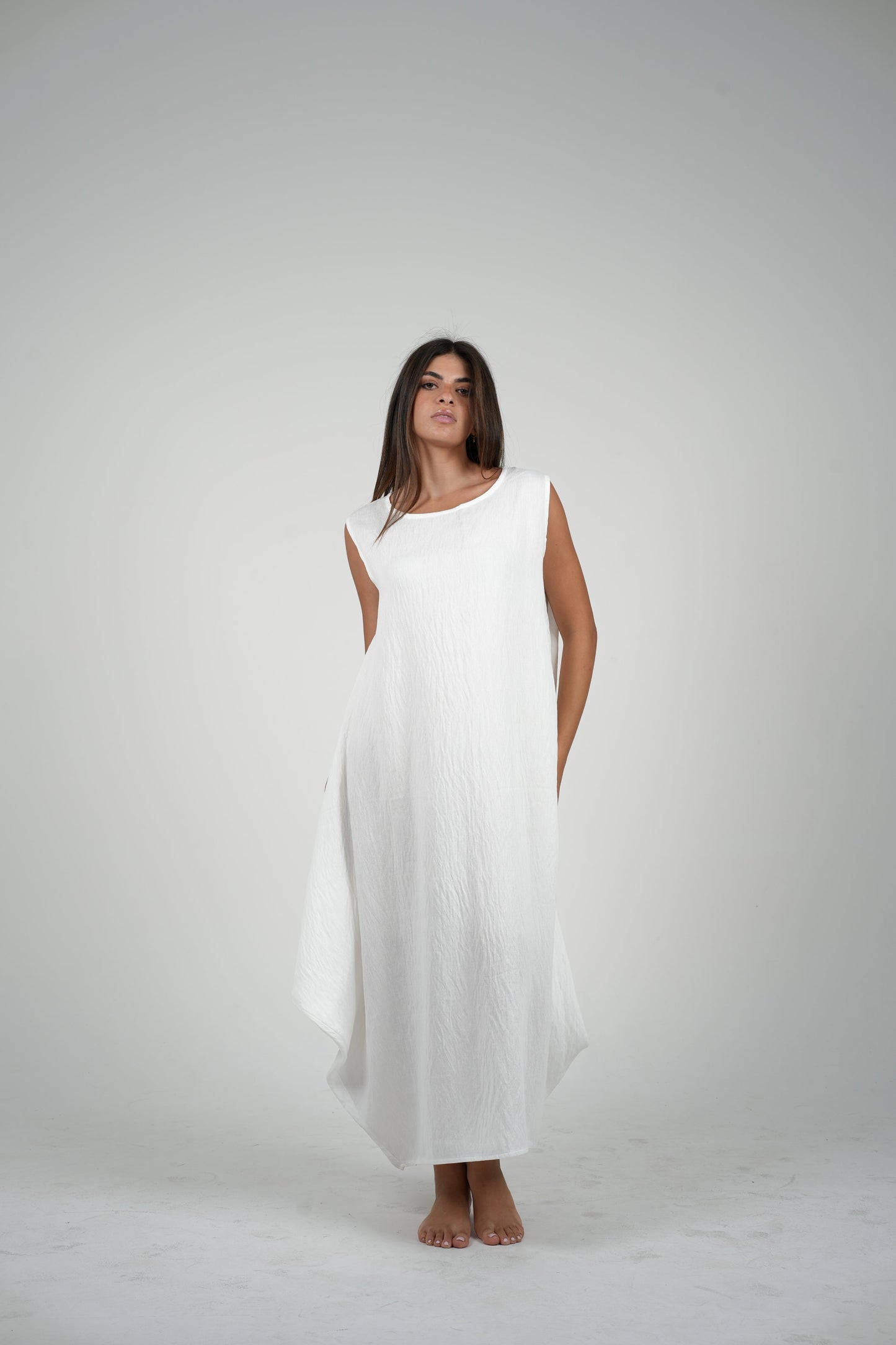 Linen Sleeveless Dress