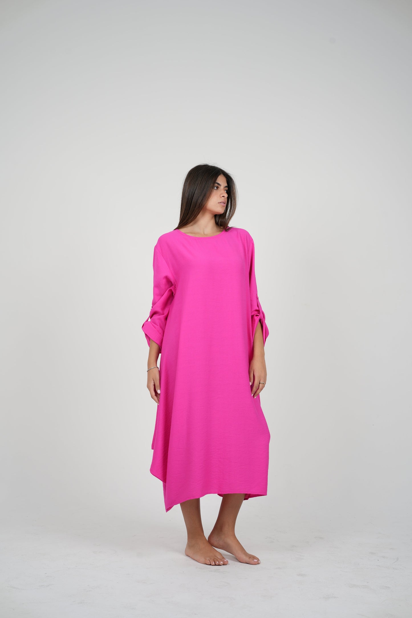 Linen Long Sleeve Dress