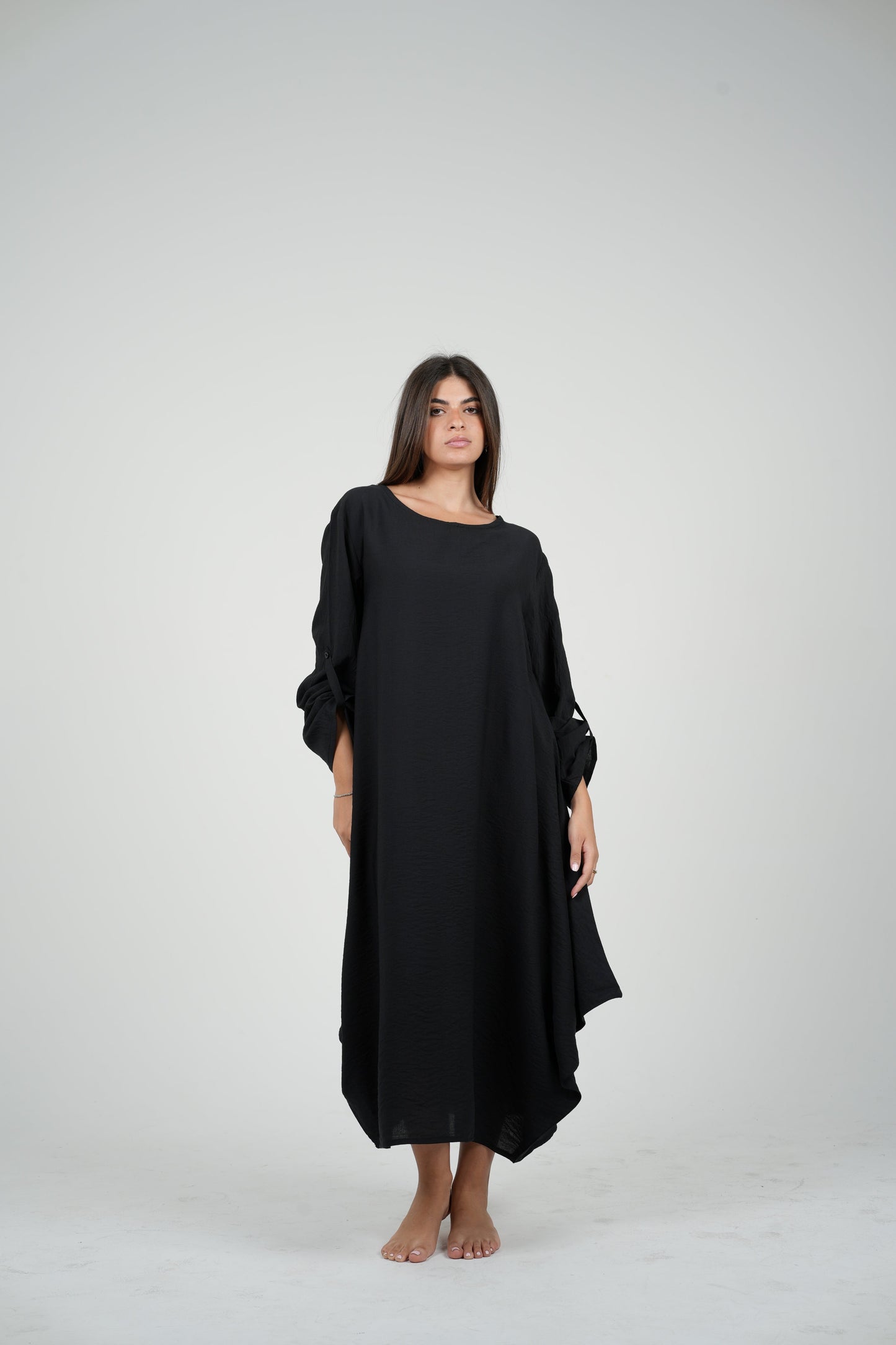 Linen Long Sleeve Dress