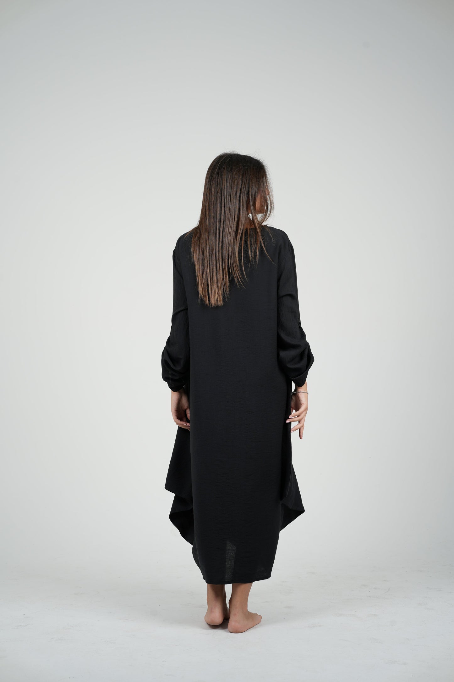 Linen Long Sleeve Dress