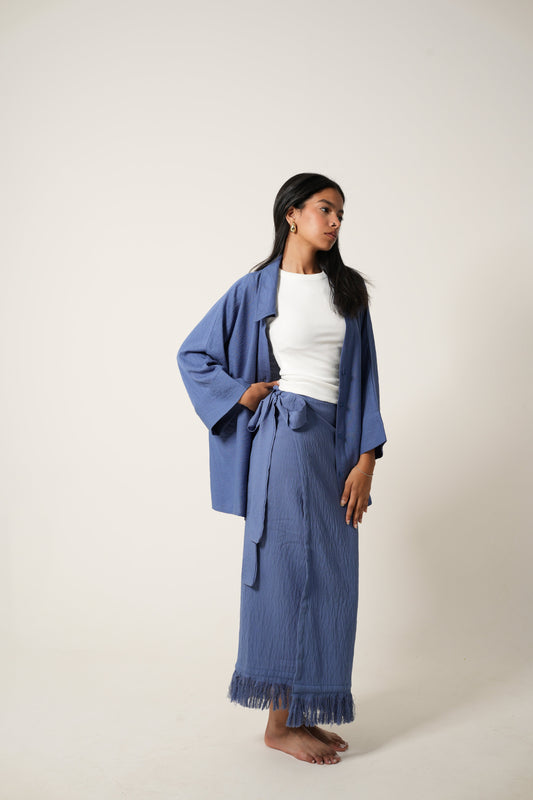 Fringed Linen Set