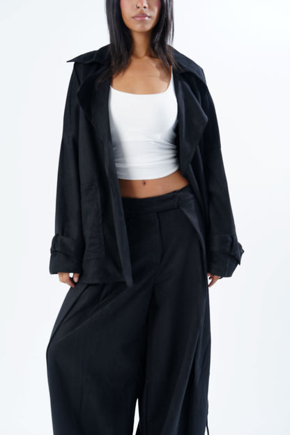 Suede Cropped Jacket