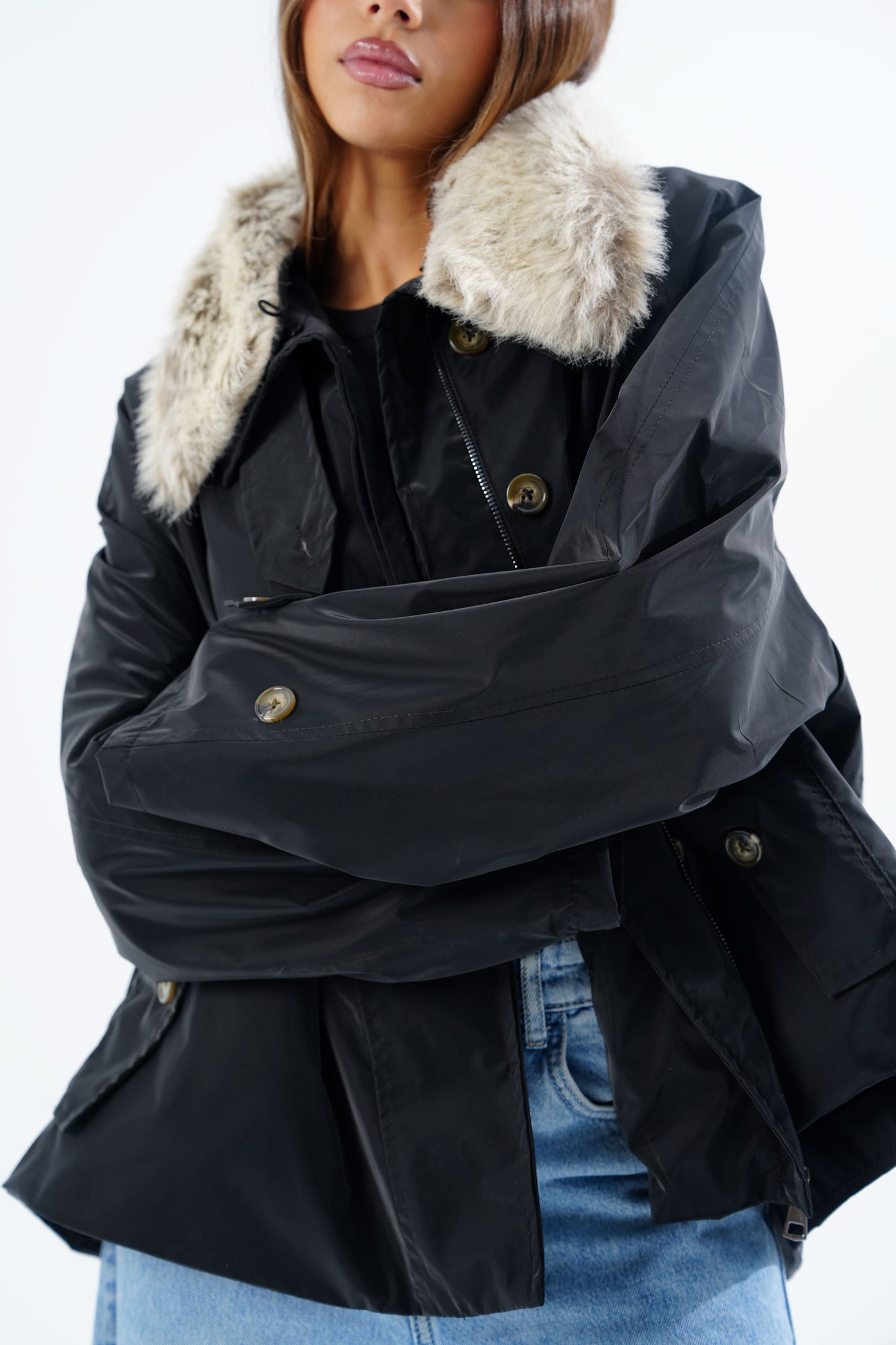 Fur Water Repellent Jacket