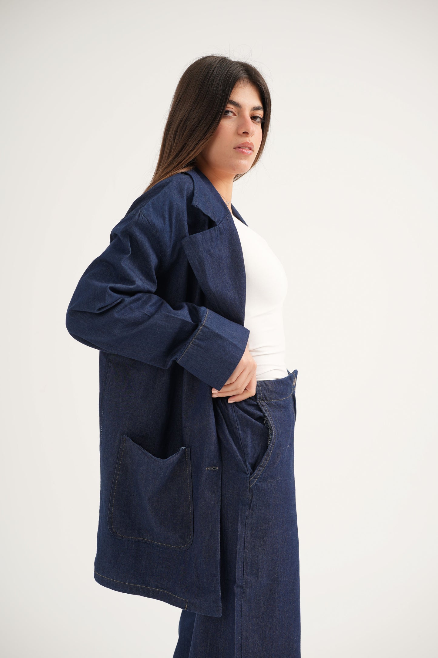 Light Denim Trousers