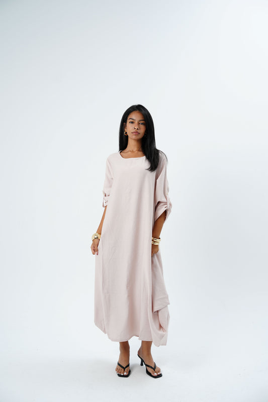 Linen Long Sleeve Dress