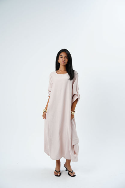 Linen Long Sleeve Dress
