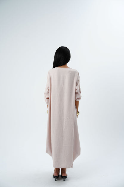 Linen Long Sleeve Dress