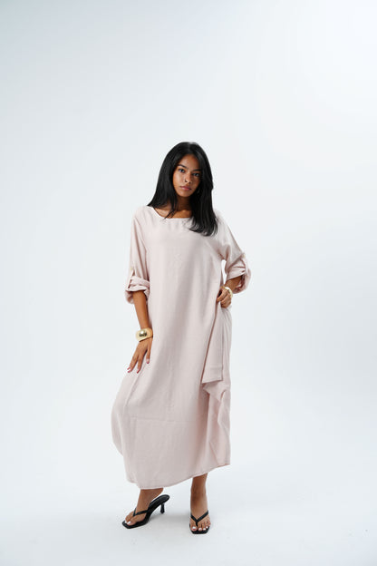 Linen Long Sleeve Dress